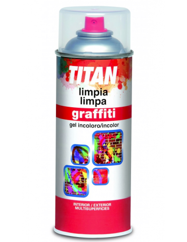 Spray limpia graffiti
